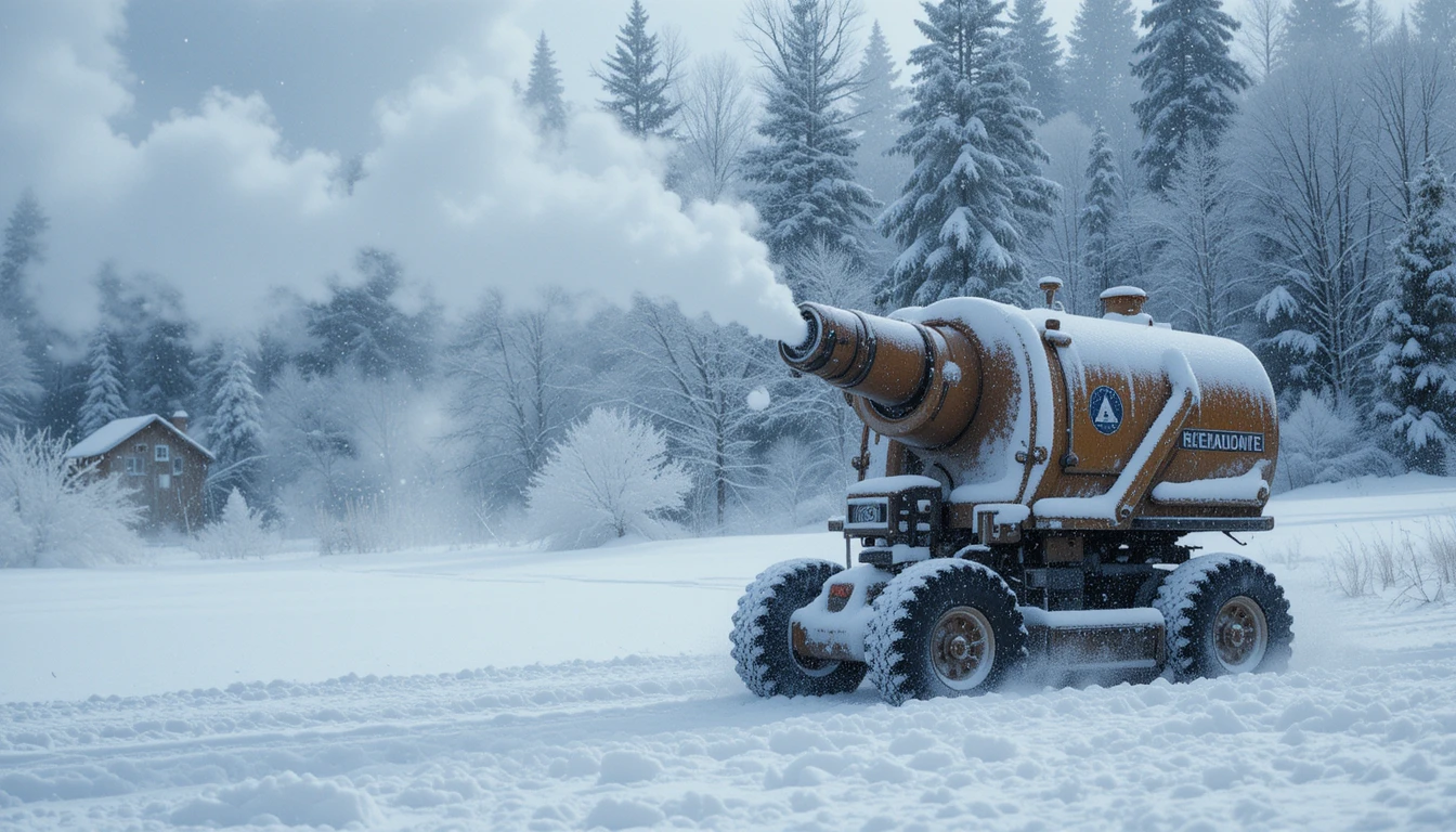Efectos especiales con nieve artificial