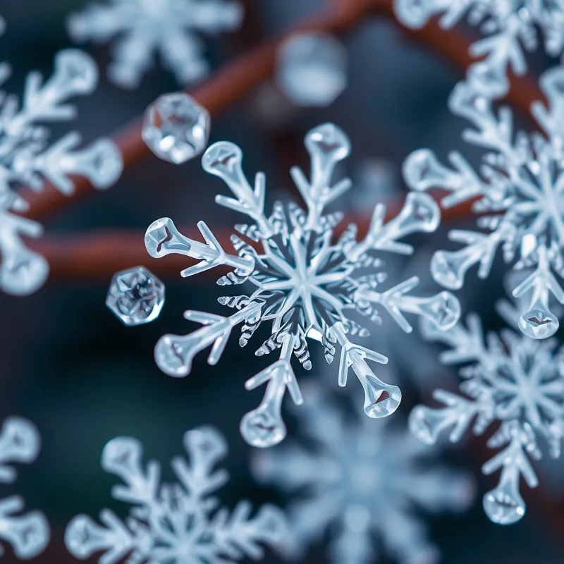 foto de copos de nieve