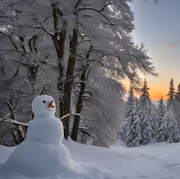 foto de un muñeco de nieve